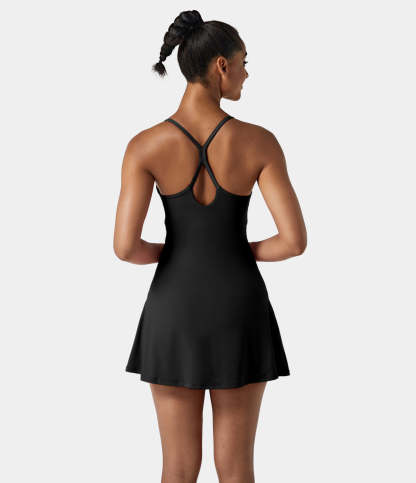 Women's Exercise Workout Dress With Phone Pocket-xinru shop