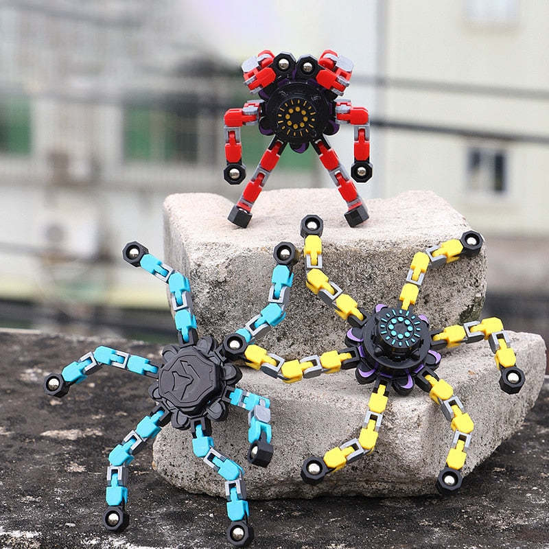 Transforming Robot Finger Fidget Spinner Gyro-xinru