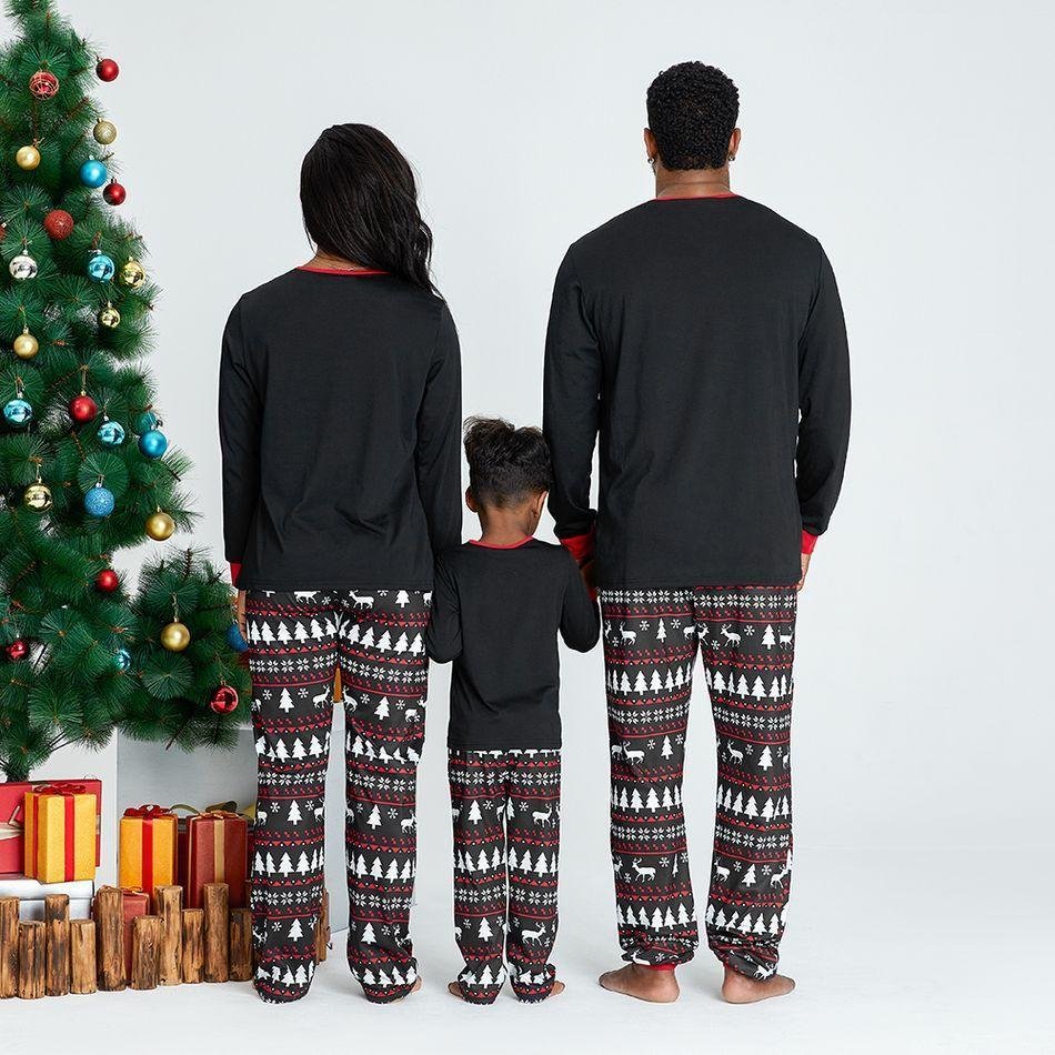 Plus Size Santa Hat Pattern Family Matching Pajamas Sets-xinru shop