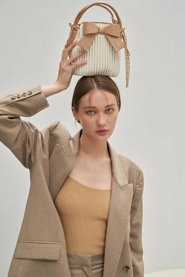 ボウチェーンクロスボディバッグ-xinru shop