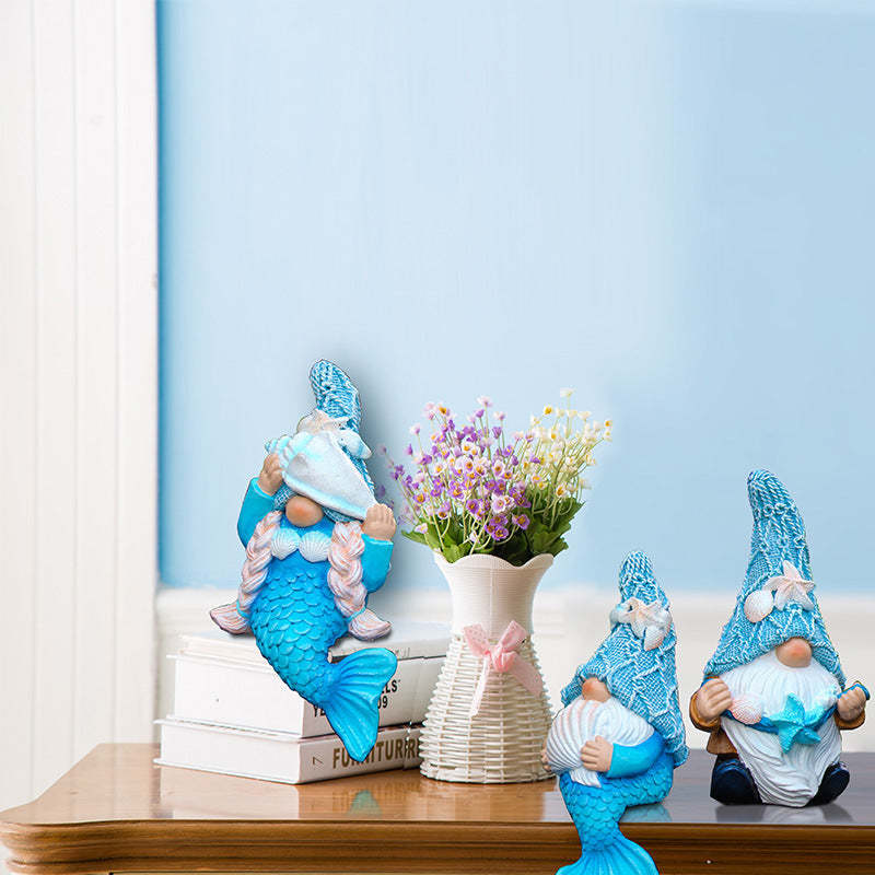 Cute Ocean Garden Gnome Statue-xinru