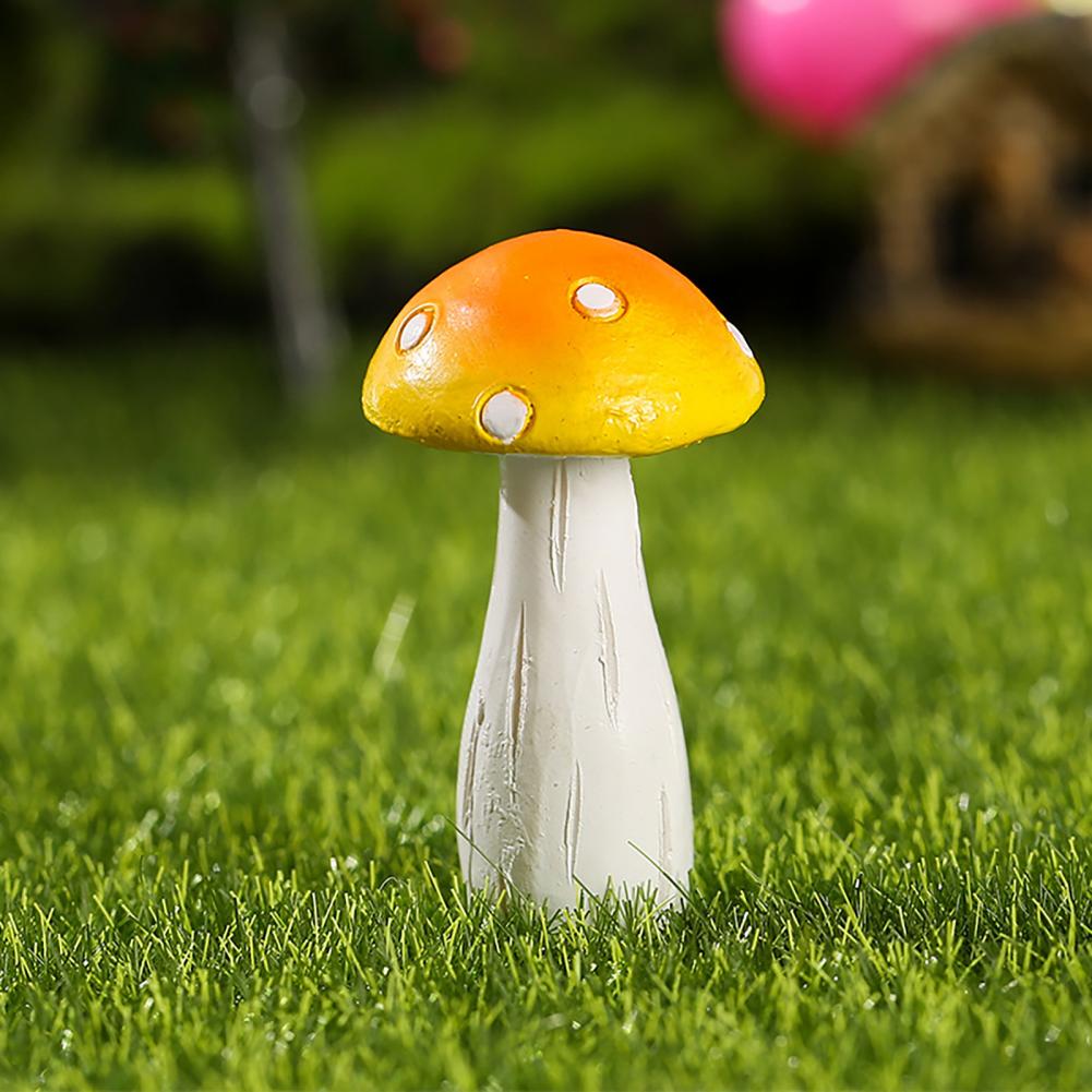 Desktop Ornament Realistic Looking Creative Resin Mini Artificial Mushroom Statue-xinru
