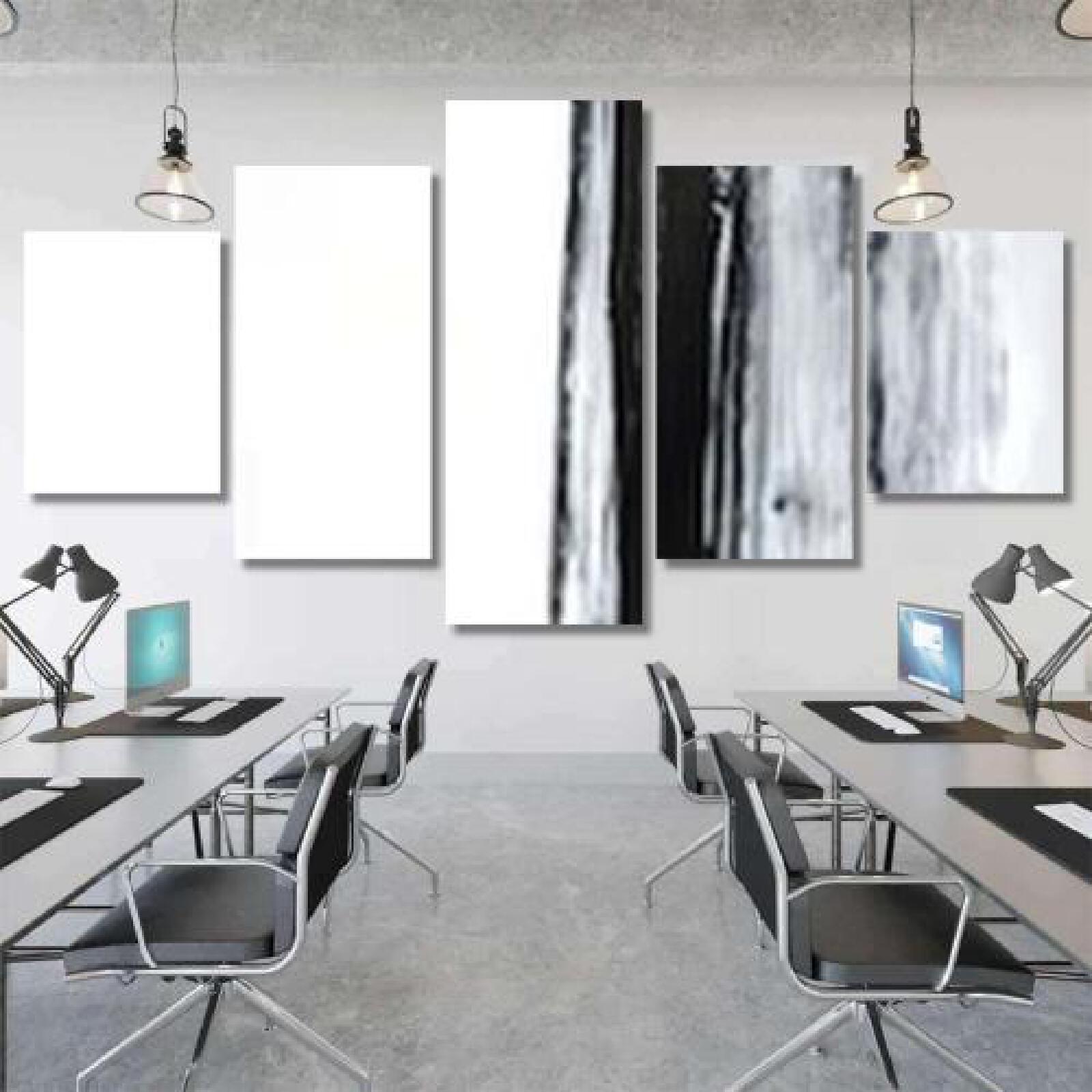 Black White Abstract Art Painting-xinru shop