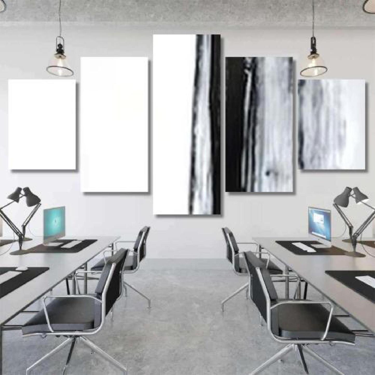 Black White Abstract Art Painting-xinru shop