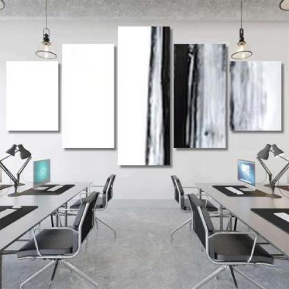 Black White Abstract Art Painting-xinru shop