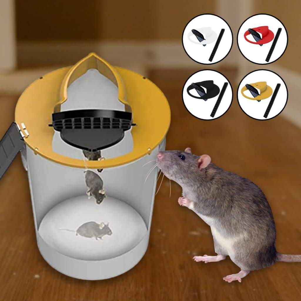 The Smart Flip and Slide Bucket Lid Mouse Rat Trap-xinru