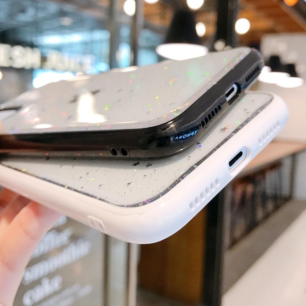 Candy Color Glitter Star Case-xinru