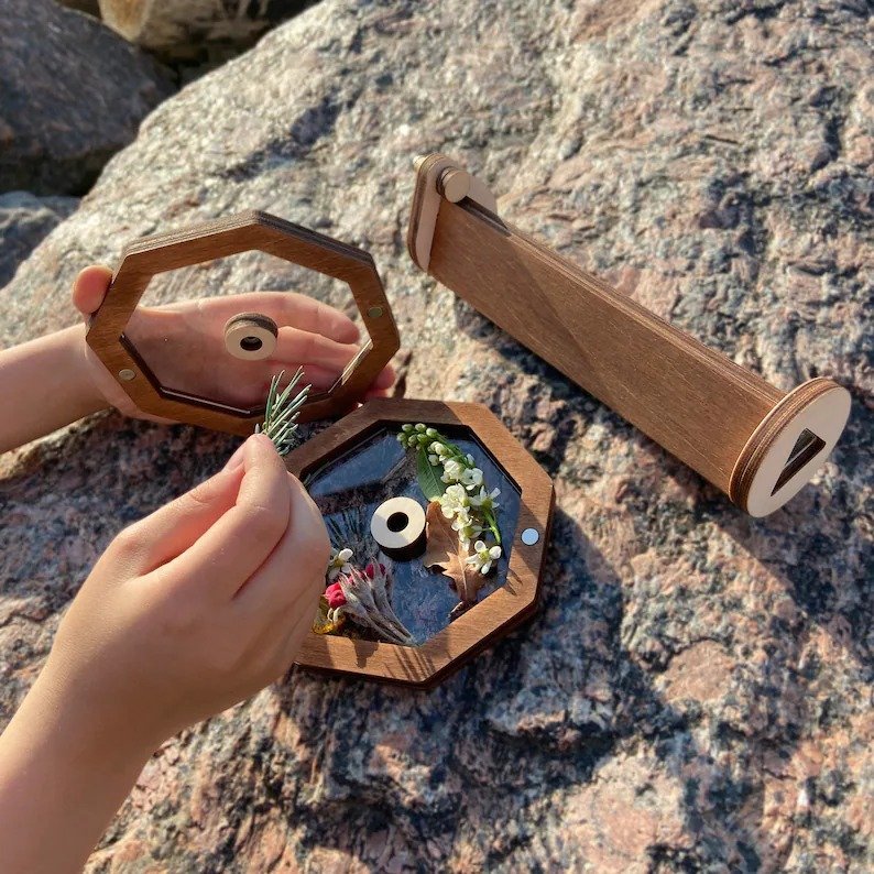 DIY Kaleidoscope Kit For Kids Magic Rotating Kaleidoscope Outdoor Toy-xinru