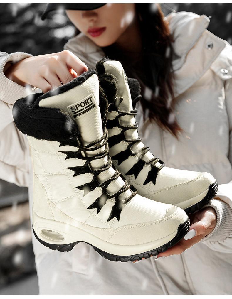 Winter Women Warm Mid-Calf Snow Boots-xinru shop