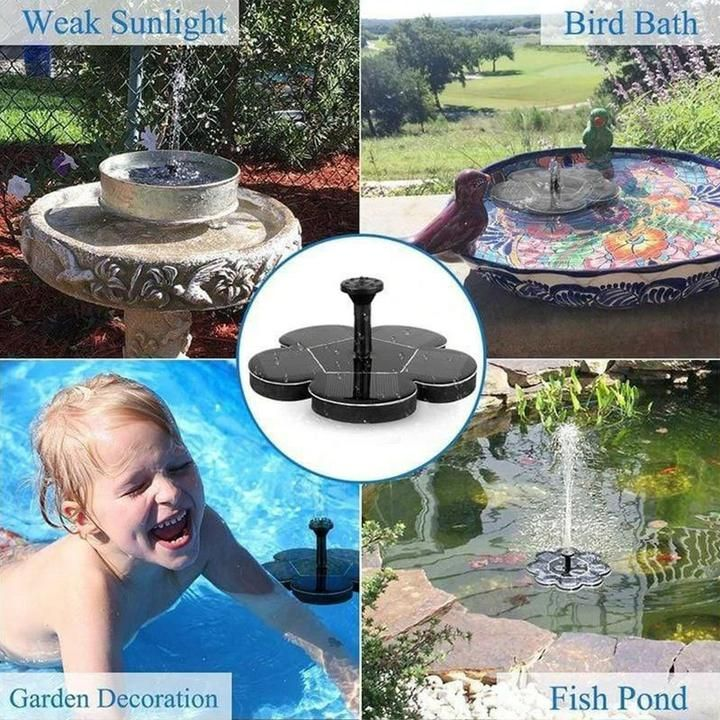 Solar Fountain Floating Fountain Pump For Bird Bath Garden-xinru