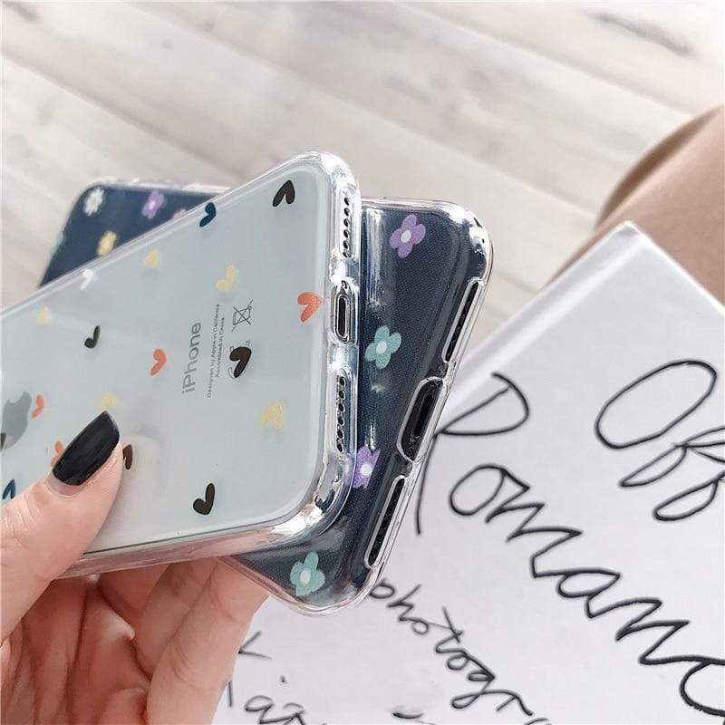 Floral Love Transparent Case-xinru