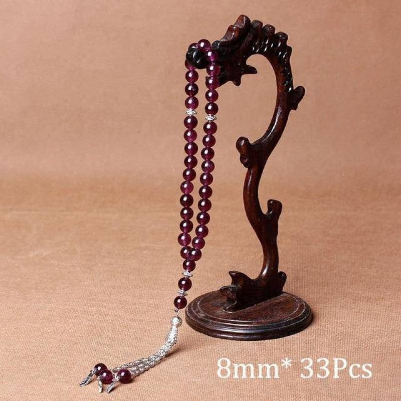 Natural Stone Agates Tassel Rosary Meditation Prayer Bead-xinru