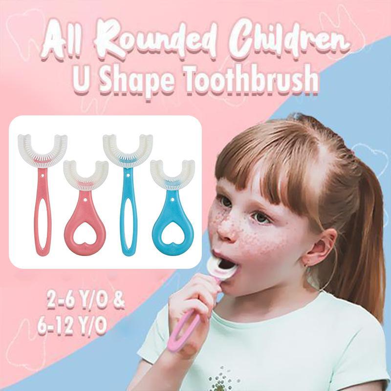 Baby U-Shaped Toothbrush 360 Degree Teeth Clean Soft Fur-xinru