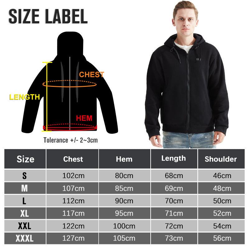 Heated Hoodie with Battery Pack (Unisex)-xinru shop