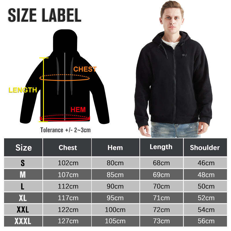 Heated Hoodie with Battery Pack (Unisex)-xinru shop