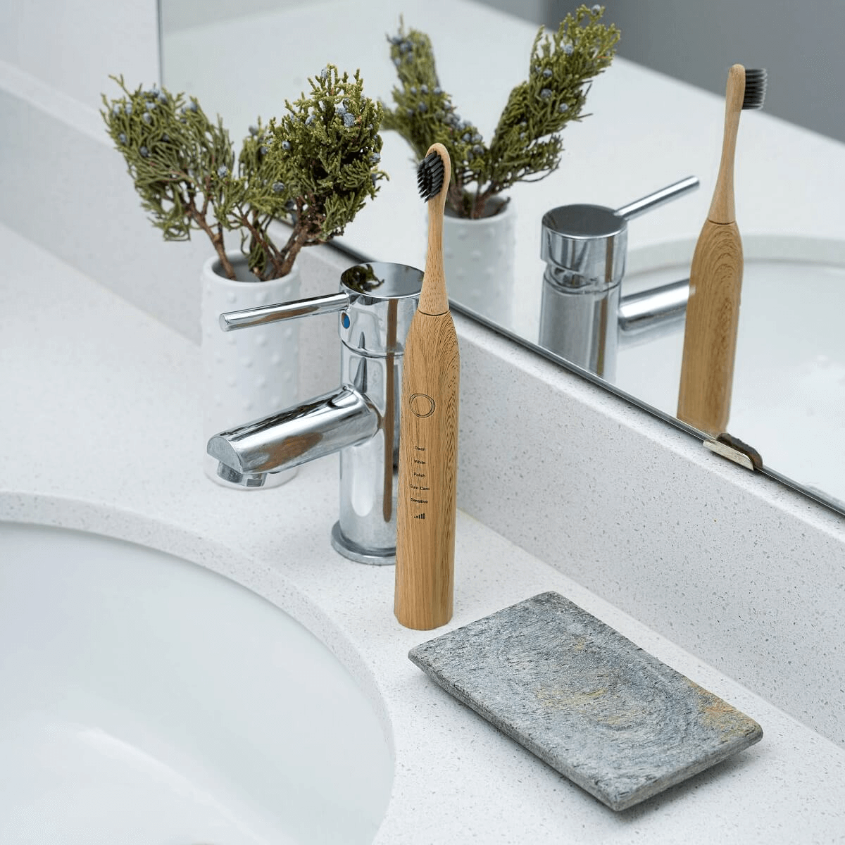 Eco Teeth Whitening Friendly Sonic Electric Toothbrush Kit-xinru