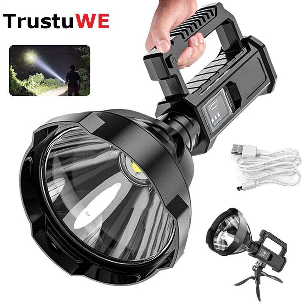 Rechargeable Handheld Spotlight  90000 High Lumens Long Lasting Torchlight-xinru