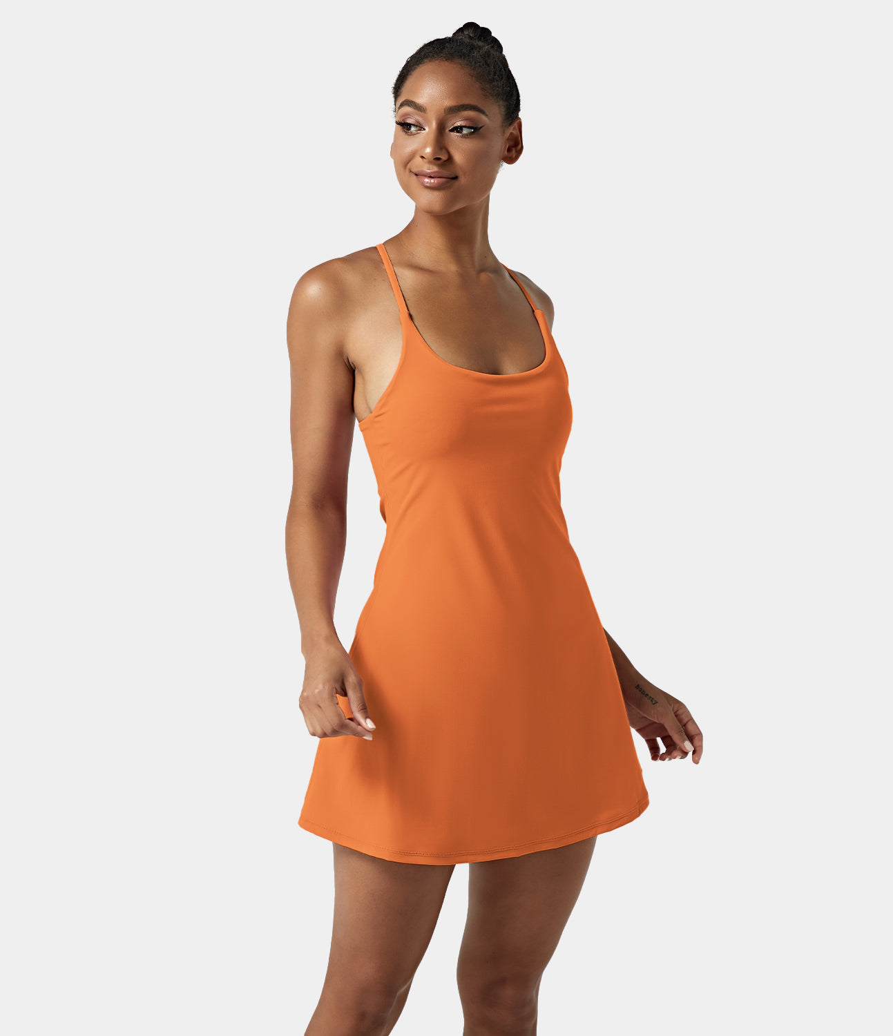 Women's Exercise Workout Dress With Phone Pocket-xinru shop