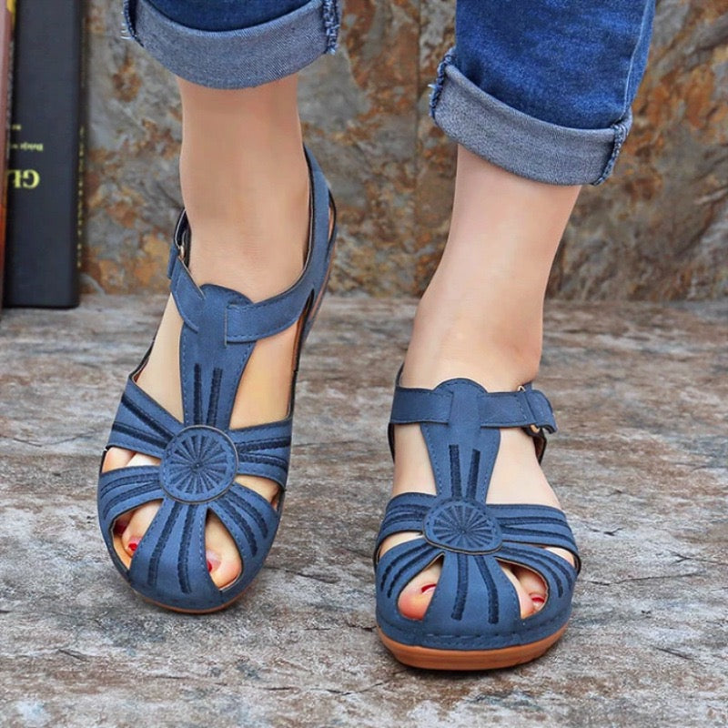 Women's Summer Casual Comfort Wedge Ankle Strap Sandals-xinru shop