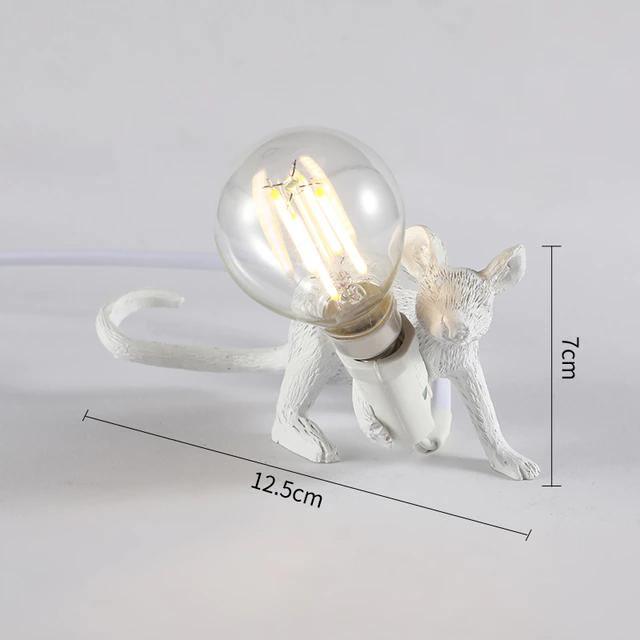 Nordic Resin Cute Mouse Animal Desk Lamp-xinru