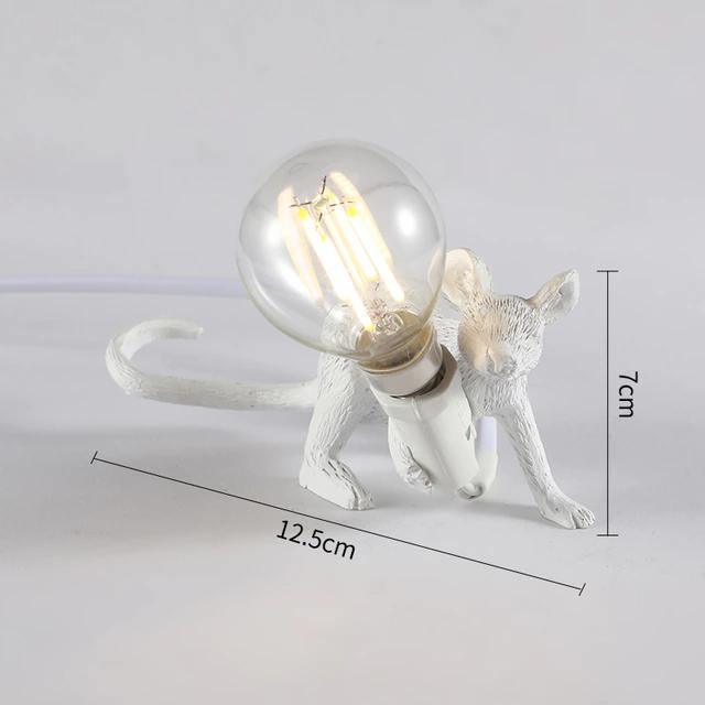 Nordic Resin Cute Mouse Animal Desk Lamp-xinru