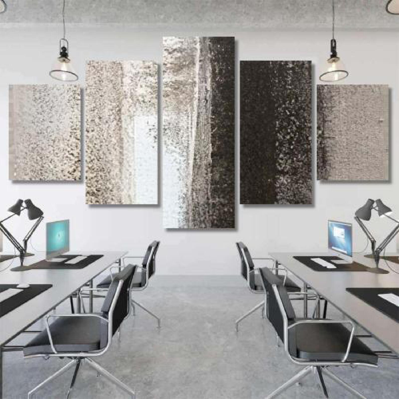 Brown Beige Abstract Art-xinru shop