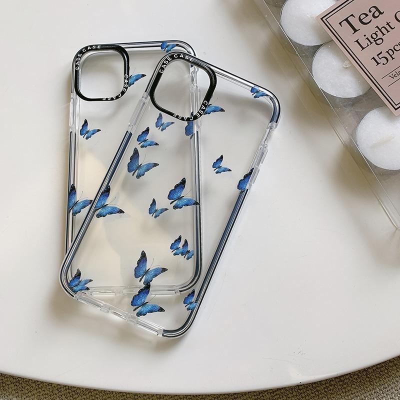 Shockproof Blue Butterfly Case-xinru