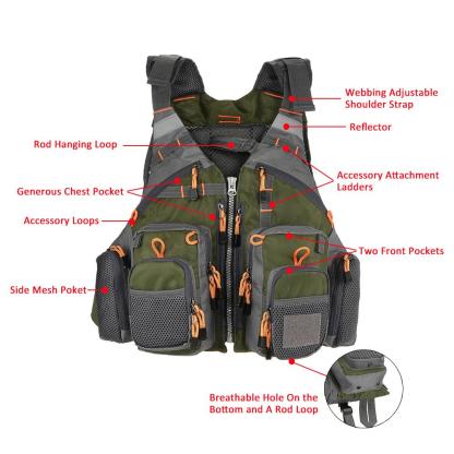 Breathable Outdoor Sport Swimming  Fishing Life Vest-xinru