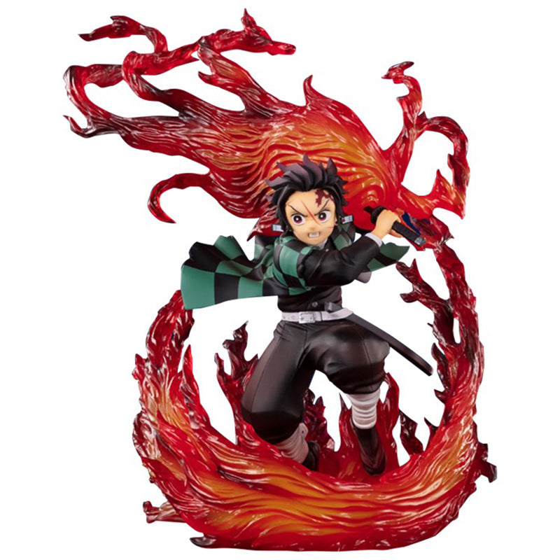 Demon Slayer Anime Figure Kamado Tanjirou Hinokami Kagura Action Figure-xinru