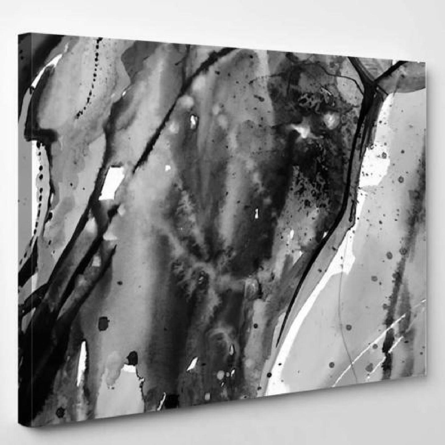 Black White Abstract Watercolor Texture-xinru shop