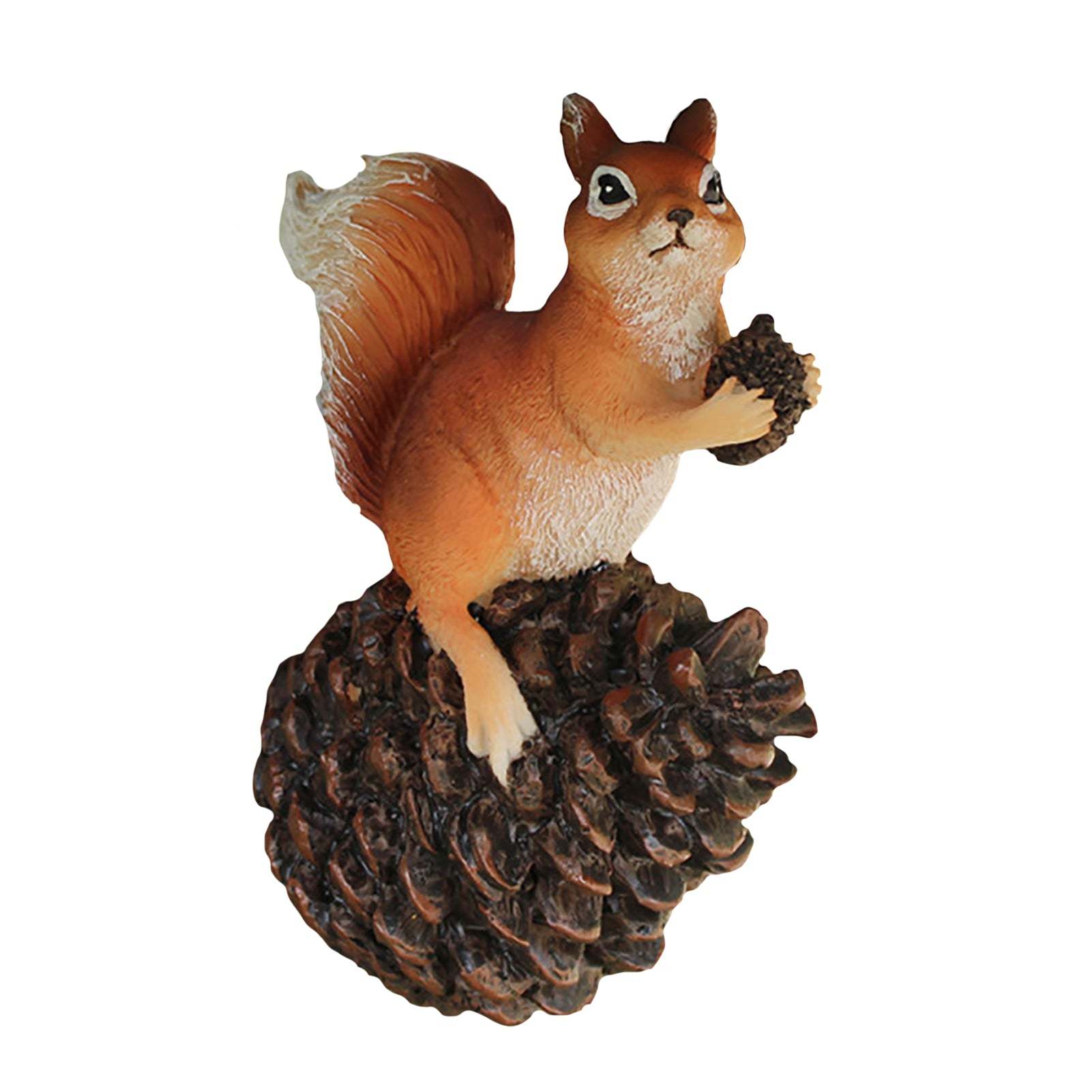 Realistic Resin Squirrel Animal Statue Tree Pendant Wall Garden Ornament-xinru