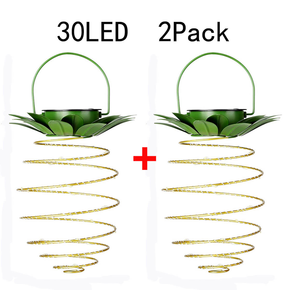 Solar Pineapple Iron Lantern LED Waterproof Hanging Lights Garden Decorative-xinru