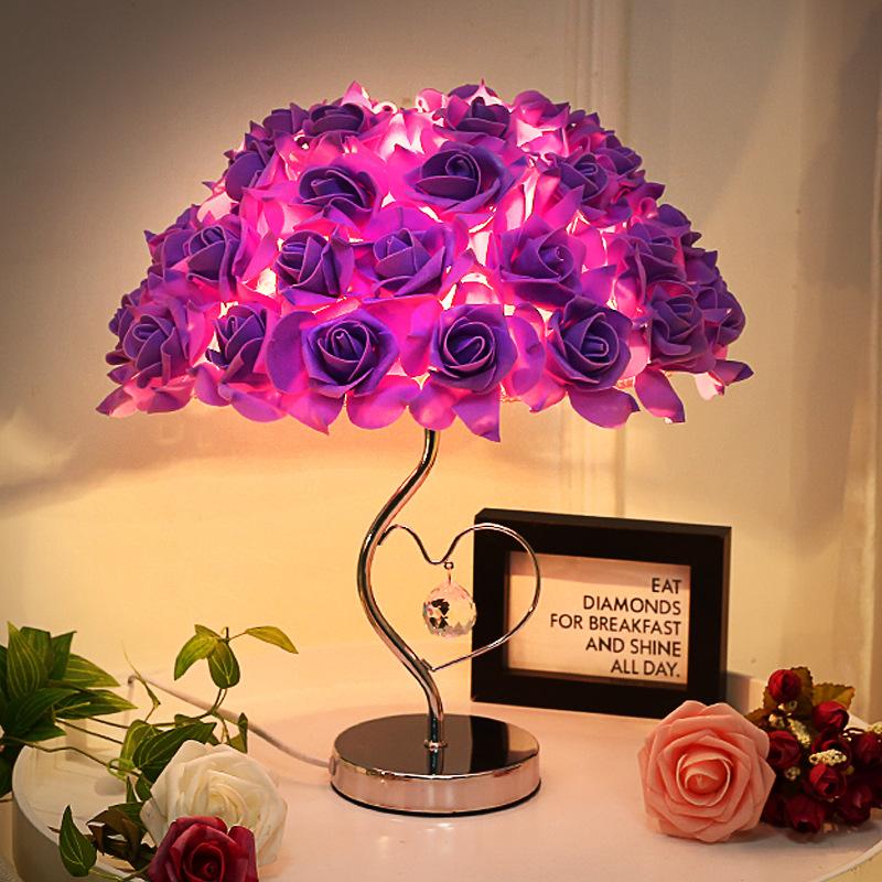 Rose Bouquet Lamp Sparkly Trees Table Lights-xinru shop