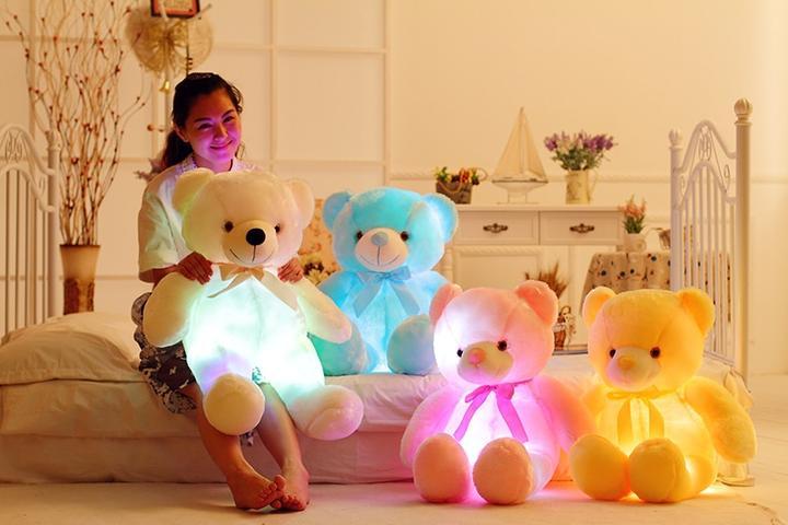 Glow Bear LED Light Up Plush 3D Stuffed Animal-xinru