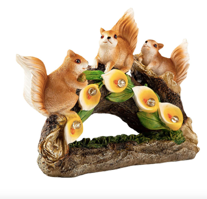 Solar Garden Resin Ornaments Squirrel-xinru