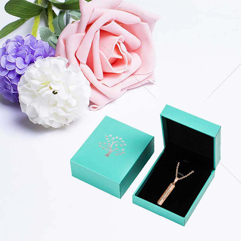 Mother's Day Gift Personalized Custom Engraved 3D Bar Necklace-xinru