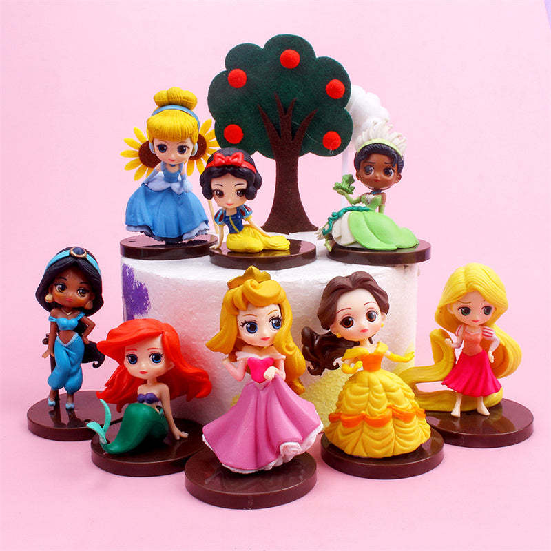 Q Posket Princess PVC Action Figures Collectible Model Toys-xinru