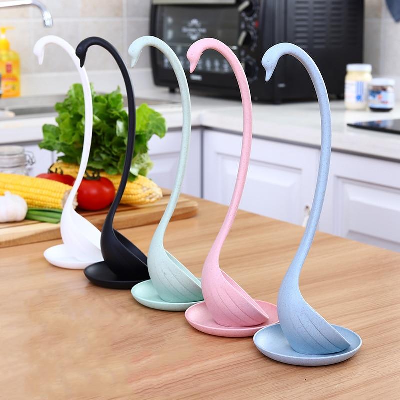 Multifunction Long Handle Swan Spoon-xinru