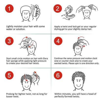 Oval Double Sides Magic Twist Hair Brush-xinru