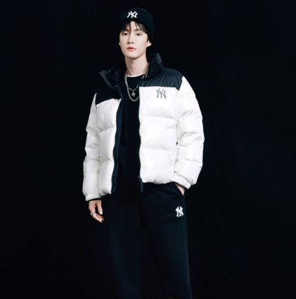 [MLB] Glossy Block Short Padding ★大人気★-xinru shop