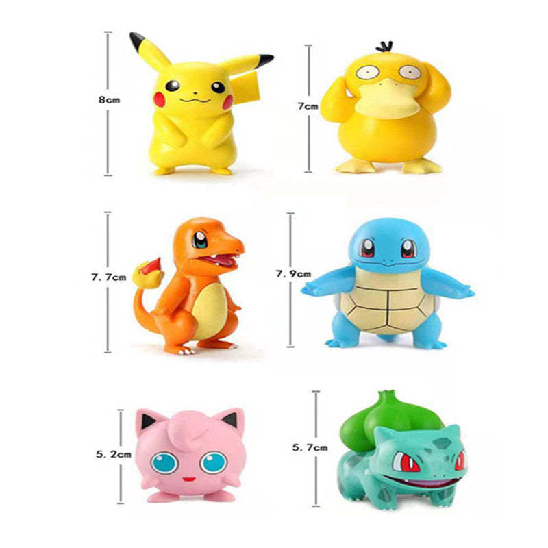 Pokemon Arceus Pikachu Lunala Figure Figure Toy Set-xinru