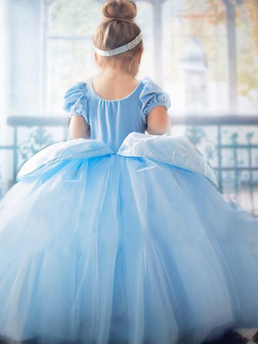 Cinderella Fairytale Princess Cosplay Dress For Girls-xinru