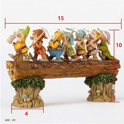Seven Dwarf Trees Gnome Decorate The Garden Handmade-xinru
