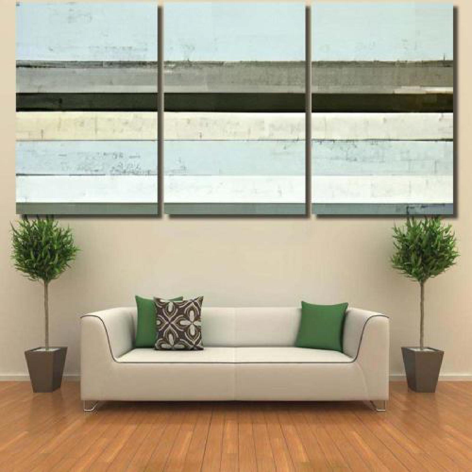 Blue Grey Abstract Art-xinru shop