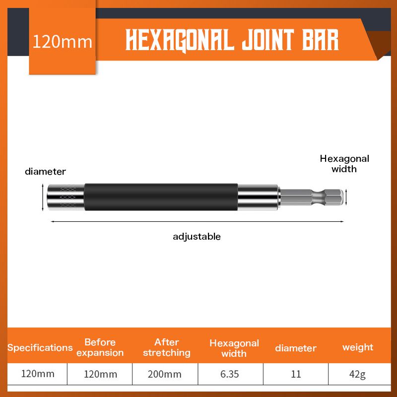 Telescopic Hexagonal Joint Bar-xinru