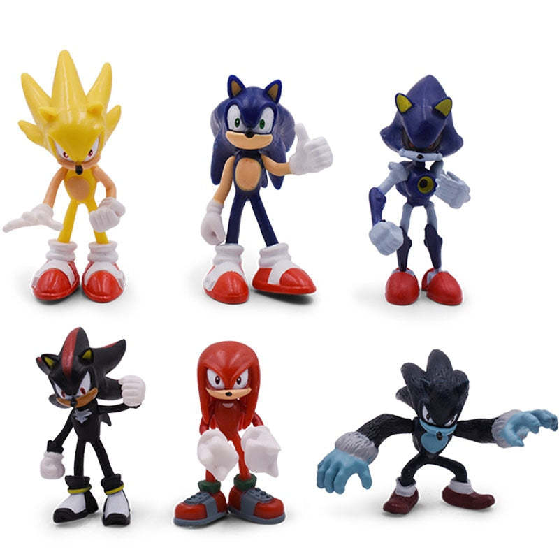 Popular Sonic the Hedgehog Character PVC Action Figure Toys For Children-xinru