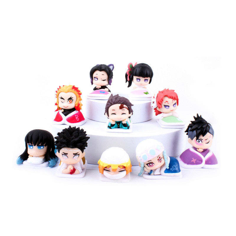 Kawaii Demon Slayer Action Figure PVC Model Toys-xinru