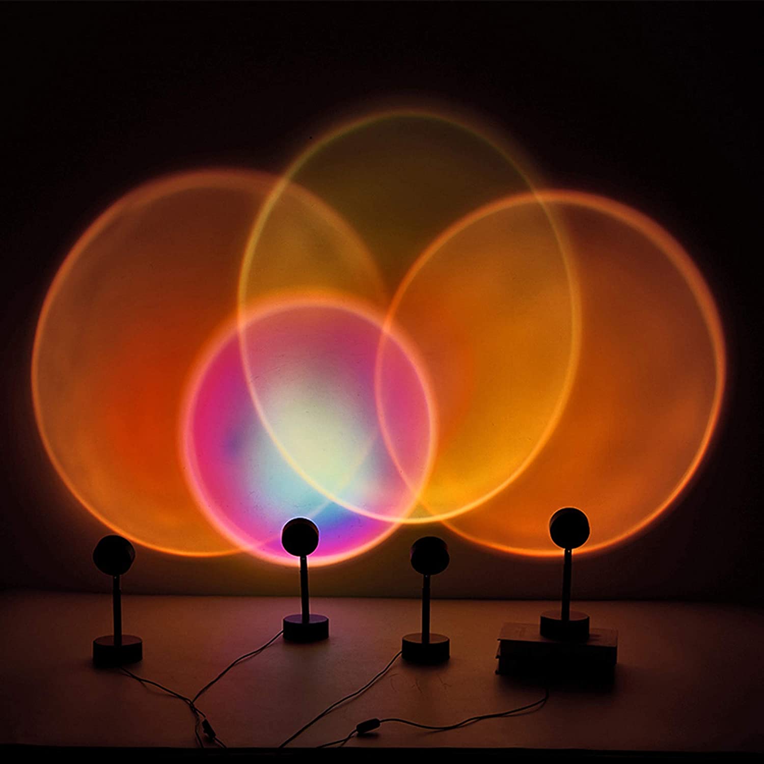 LED Rotatable Sunset Projector Light Romantic Ambiance Light Projector-xinru