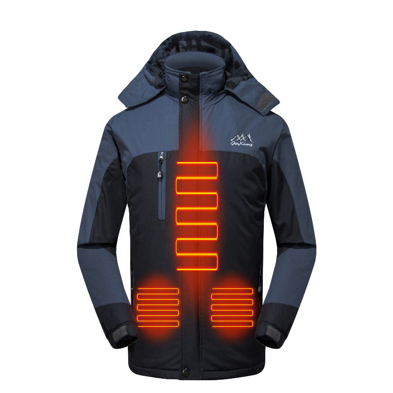 Women's 3-in-1 Heated Jacket with Battery Pack 7.4V-xinru shop