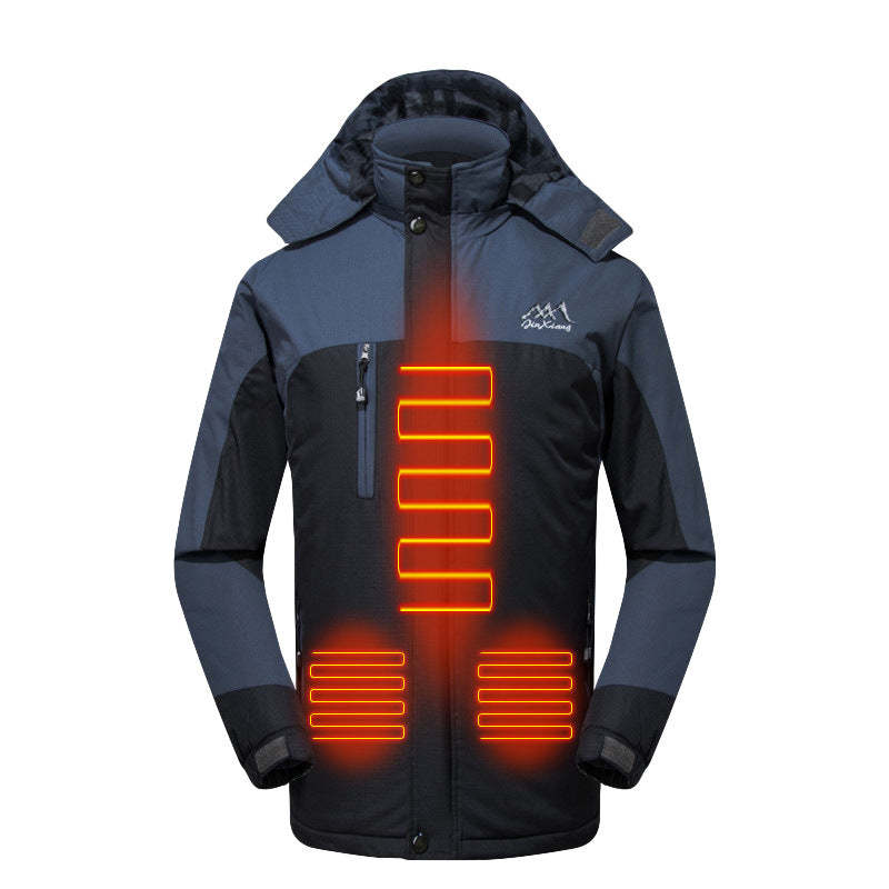 Women's 3-in-1 Heated Jacket with Battery Pack 5V Waterproof-xinru shop